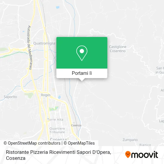 Mappa Ristorante Pizzeria Ricevimenti Sapori D'Opera