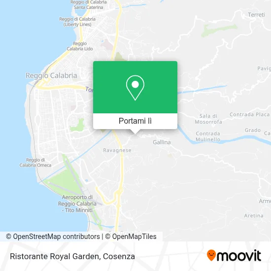 Mappa Ristorante Royal Garden