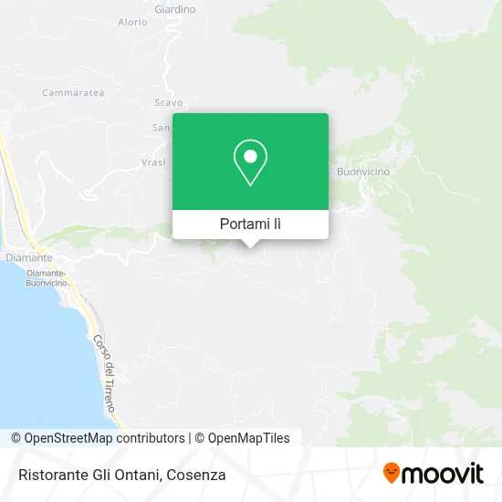 Mappa Ristorante Gli Ontani