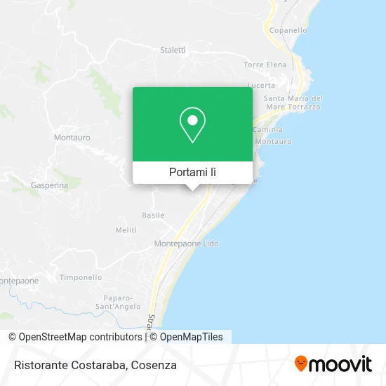 Mappa Ristorante Costaraba