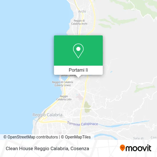 Mappa Clean House Reggio Calabria