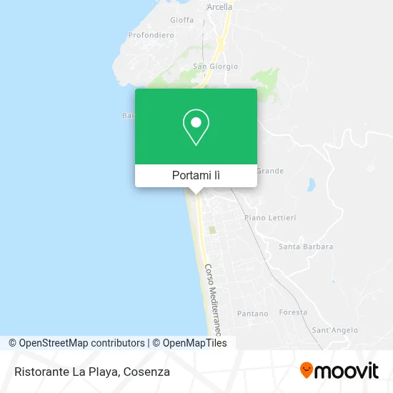 Mappa Ristorante La Playa