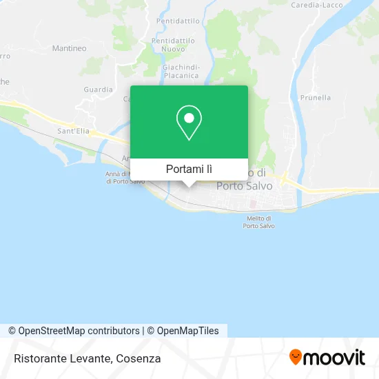 Mappa Ristorante Levante