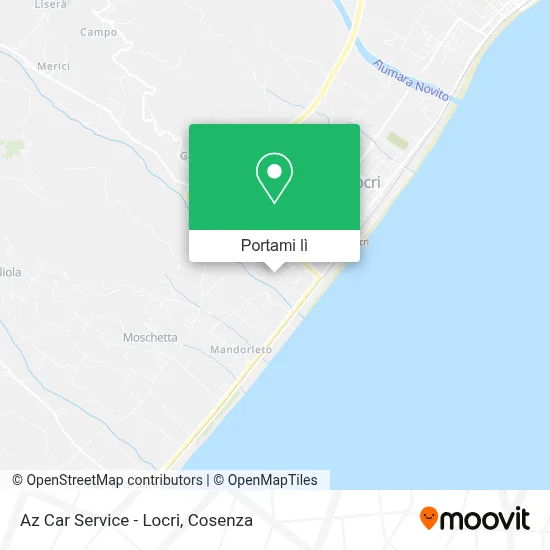 Mappa Az Car Service - Locri