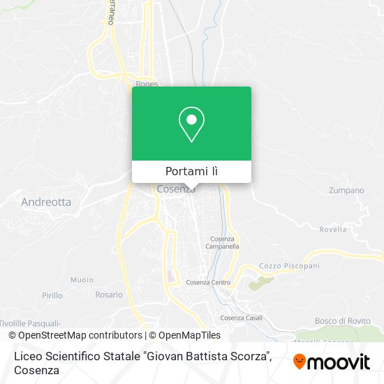 Mappa Liceo Scientifico Statale "Giovan Battista Scorza"