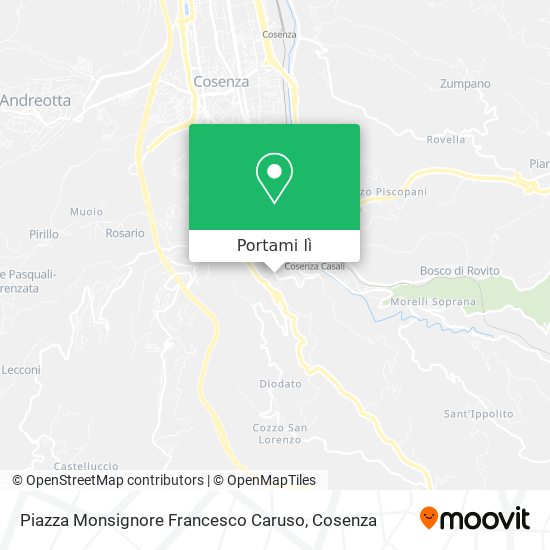 Mappa Piazza Monsignore Francesco Caruso