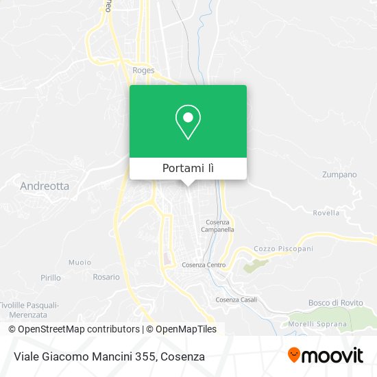 Mappa Viale Giacomo Mancini 355