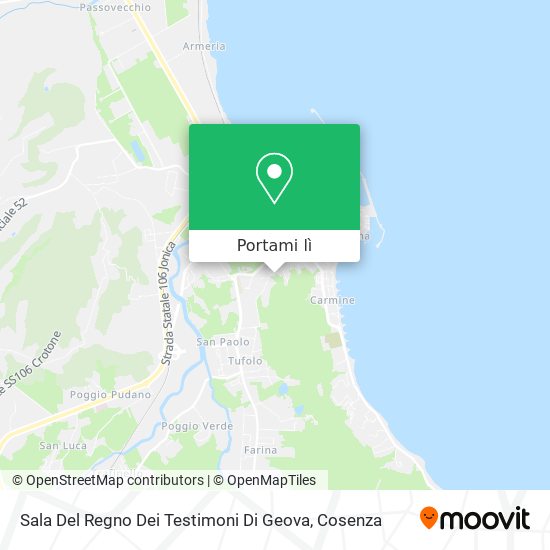 Mappa Sala Del Regno Dei Testimoni Di Geova