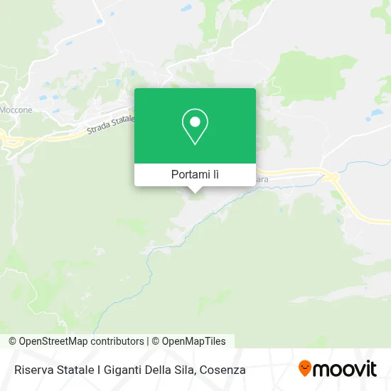 Mappa Riserva Statale I Giganti Della Sila