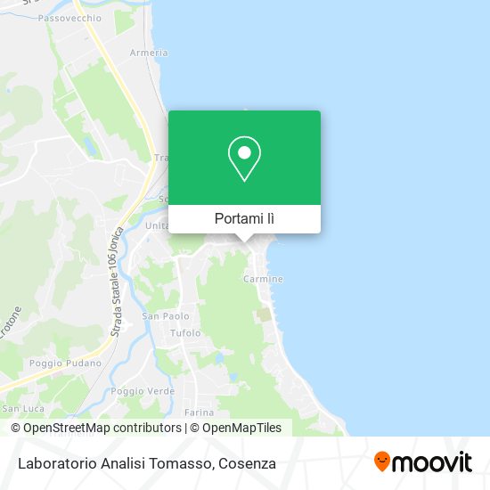 Mappa Laboratorio Analisi Tomasso