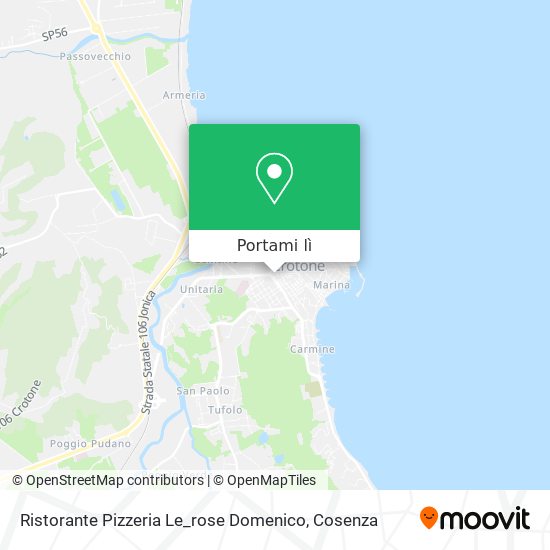 Mappa Ristorante Pizzeria Le_rose Domenico