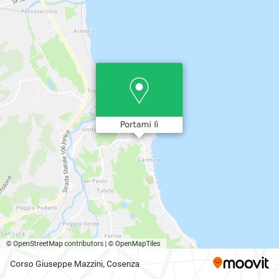 Mappa Corso Giuseppe Mazzini