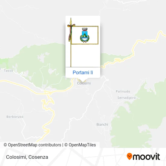 Mappa Colosimi