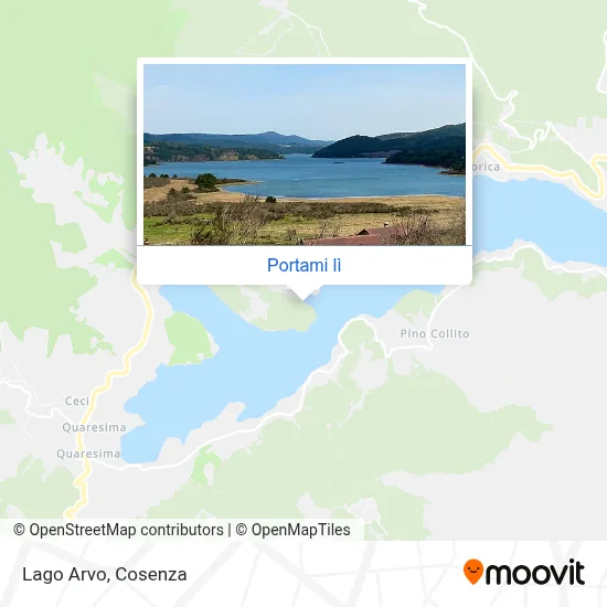 Mappa Lago Arvo