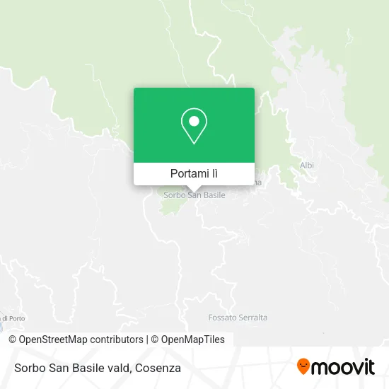 Mappa Sorbo San Basile vald