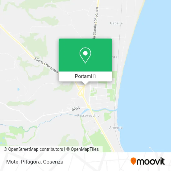 Mappa Motel Pitagora