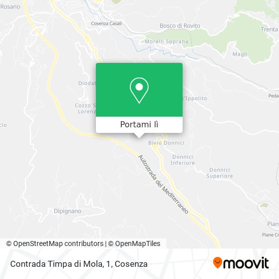 Mappa Contrada Timpa di Mola, 1