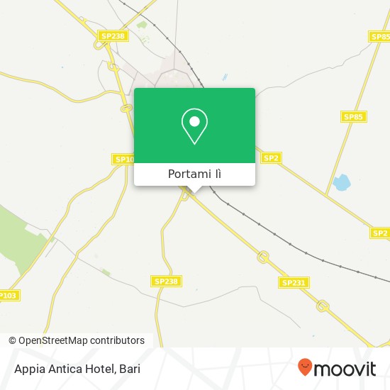 Mappa Appia Antica Hotel