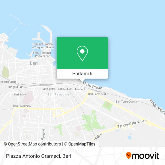 Mappa Piazza Antonio Gramsci