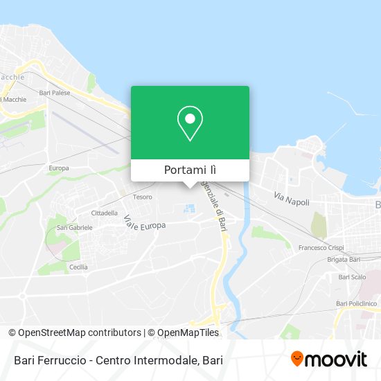 Mappa Bari Ferruccio - Centro Intermodale
