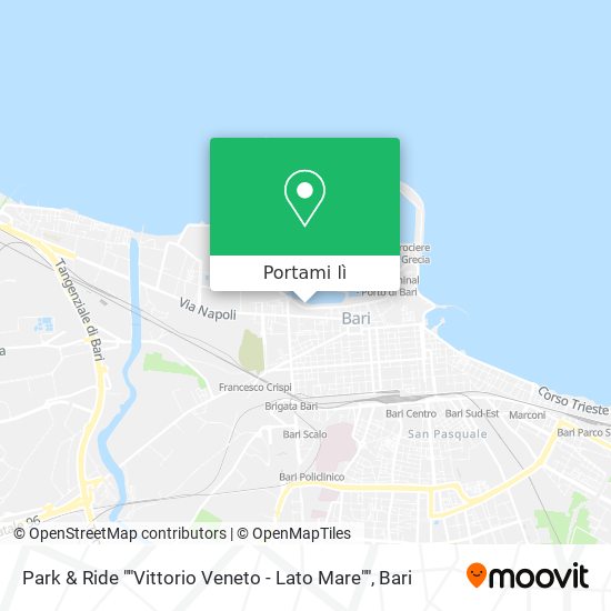 Mappa Park & Ride ""Vittorio Veneto - Lato Mare""