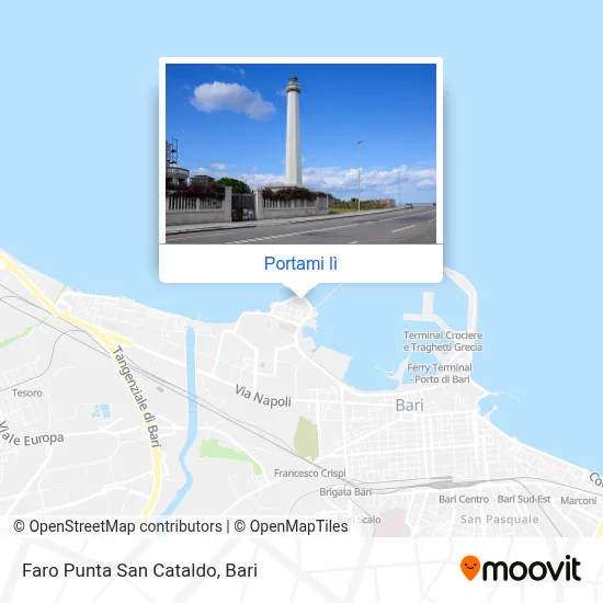 Mappa Faro Punta San Cataldo