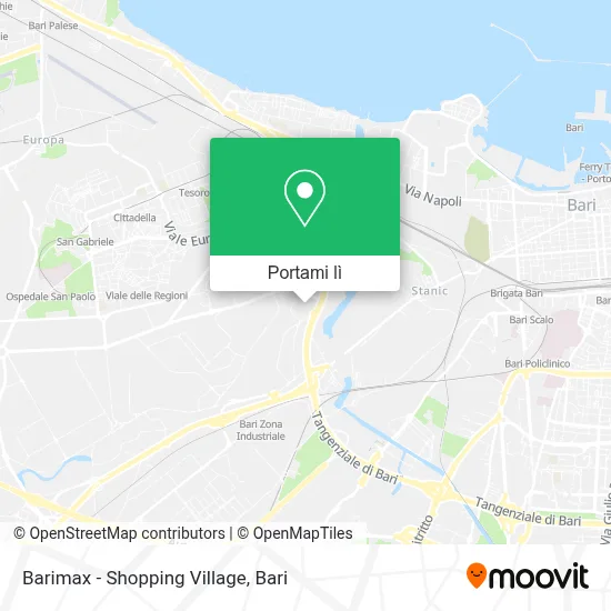 Mappa Barimax - Shopping Village