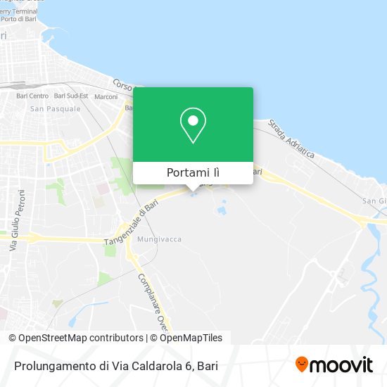 Mappa Prolungamento di Via Caldarola  6