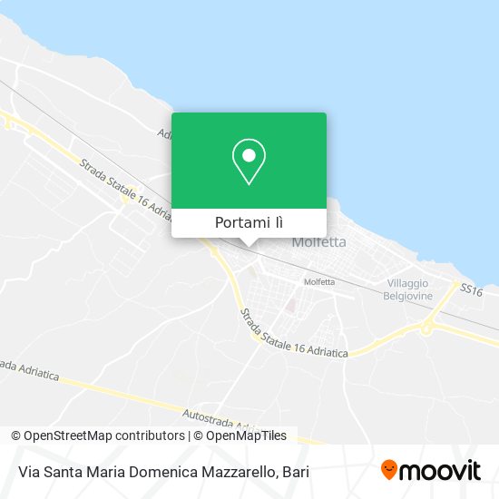 Mappa Via Santa Maria Domenica Mazzarello