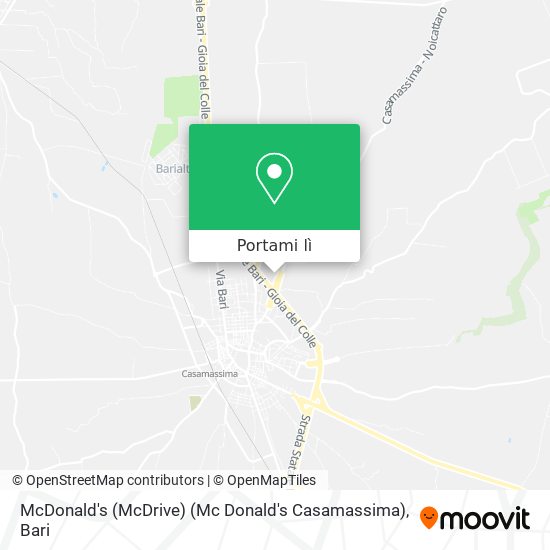 Mappa McDonald's (McDrive) (Mc Donald's Casamassima)