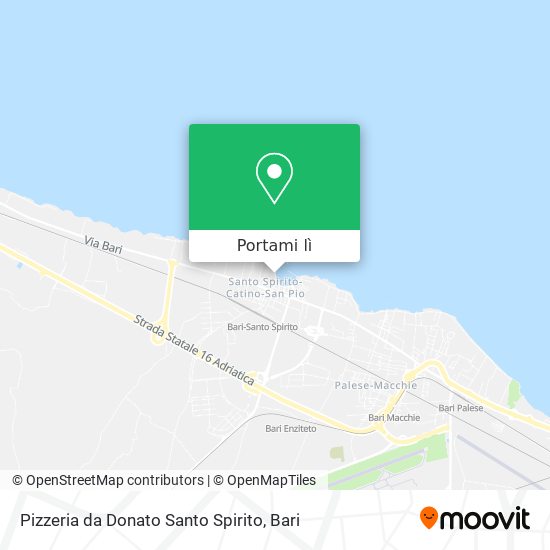 Mappa Pizzeria da Donato Santo Spirito