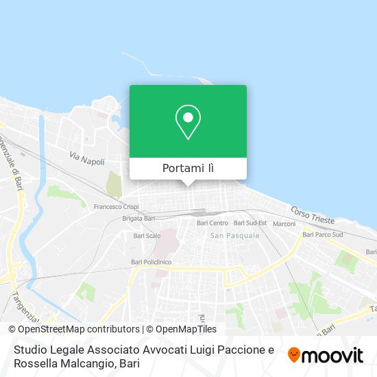 Mappa Studio Legale Associato Avvocati Luigi Paccione e Rossella Malcangio
