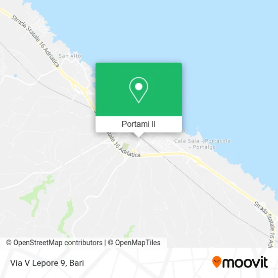 Mappa Via V  Lepore  9