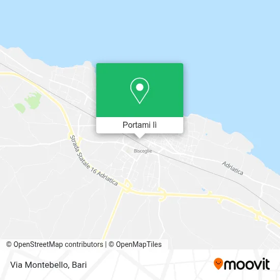 Mappa Via Montebello