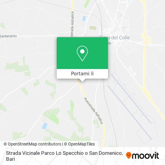 Mappa Strada Vicinale Parco Lo Specchio o San Domenico