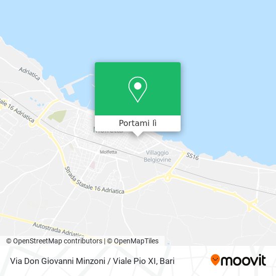 Mappa Via Don Giovanni Minzoni / Viale Pio XI