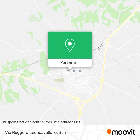 Mappa Via Ruggero Leoncavallo, 6