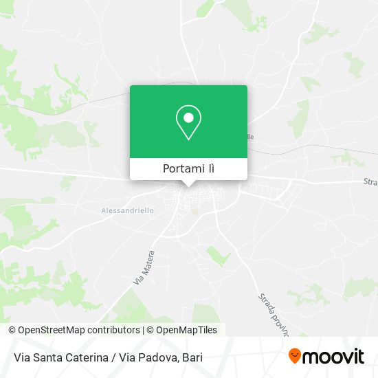 Mappa Via Santa Caterina / Via Padova