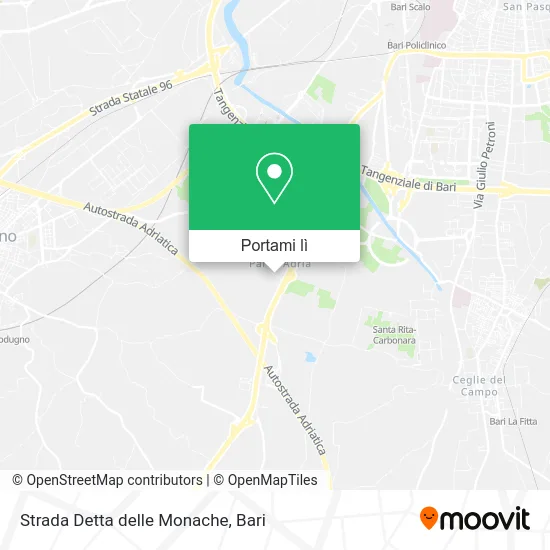 Mappa Strada Detta delle Monache
