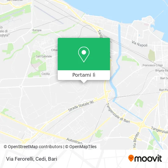 Mappa Via Ferorelli, Cedi