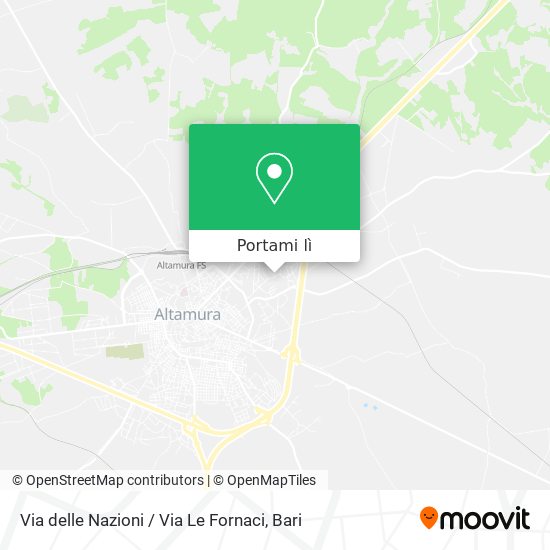 Mappa Via delle Nazioni / Via Le Fornaci