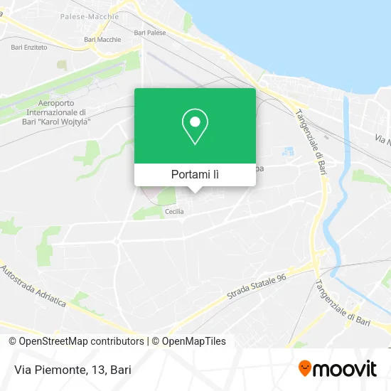 Mappa Via Piemonte, 13