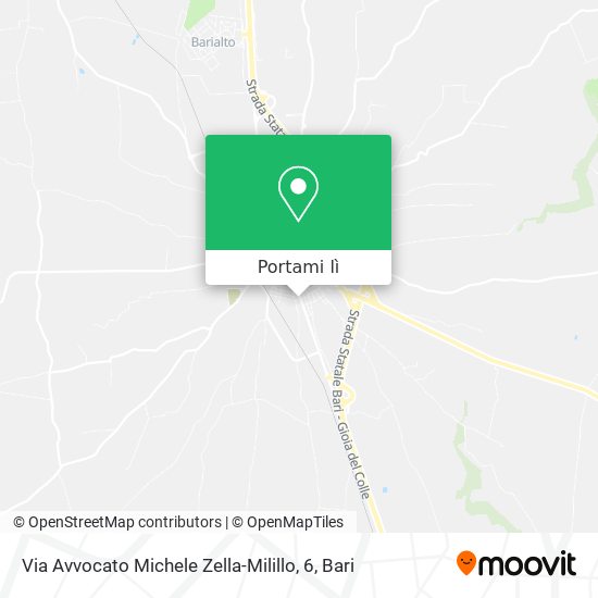 Mappa Via Avvocato Michele Zella-Milillo, 6