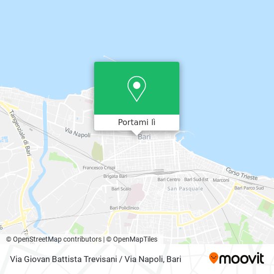 Mappa Via Giovan Battista Trevisani / Via Napoli