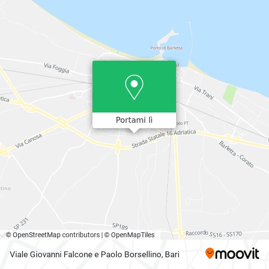 Mappa Viale Giovanni Falcone e Paolo Borsellino