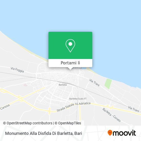 Mappa Monumento Alla Disfida Di Barletta