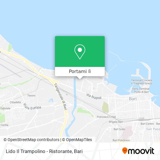 Mappa Lido Il Trampolino - Ristorante