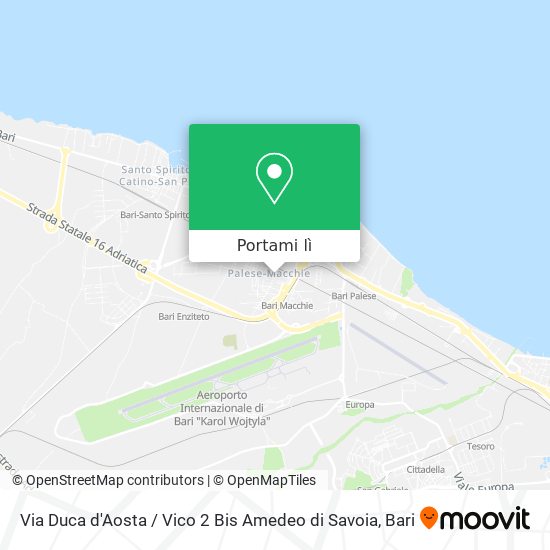 Mappa Via Duca d'Aosta / Vico 2 Bis Amedeo di Savoia