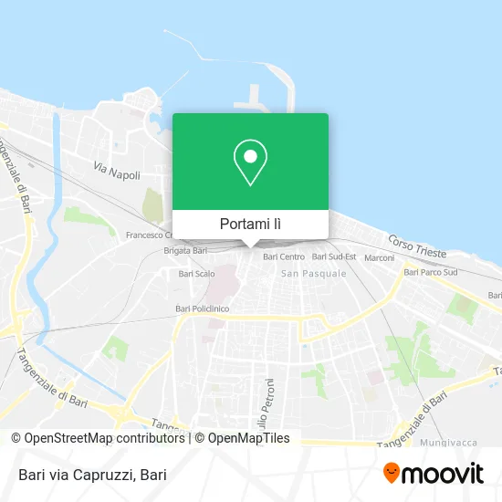 Mappa Bari via Capruzzi