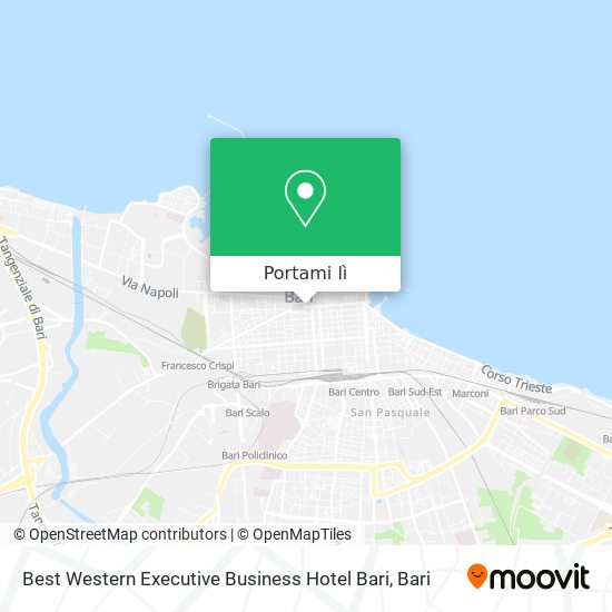 Mappa Best Western Executive Business Hotel Bari